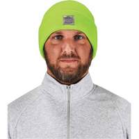 N-Ferno&reg; Rib Knit Beanie Hat, One Size, High-Visibility Lime Green Groupe Generik
