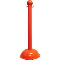 Heavy-Duty Stanchion, 40" High, Orange Groupe Generik