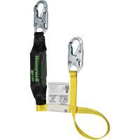 Miller&reg; HP Shock-Absorbing Lanyard, 4', Locking Snap Hook Center, Locking Snap Hook Leg Ends, Polyester Groupe Generik