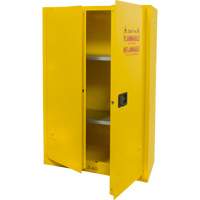 Flammable Storage Cabinet, 45 gal., 2 Door, 43" W x 65" H x 18" D Groupe Generik