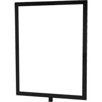 Porte-enseigne vertical robuste pour montant classique, Noir Groupe Generik