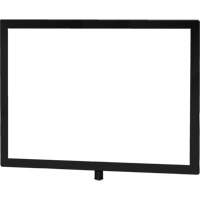 Porte-enseigne horizontal robuste pour montant classique, Noir Groupe Generik