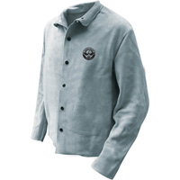 Veste de soudeur, Cuir, 5T-Grand, Gris Groupe Generik