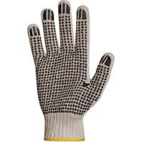 Gant en tricot avec pois de PVC Sure Grip, Poly/coton, Un c&ocirc;t&eacute;, Calibre 7, T-petit Groupe Generik
