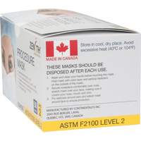 Masques d'intervention jetables, ASTM F2100 Niveau 2, Classe 1 Groupe Generik