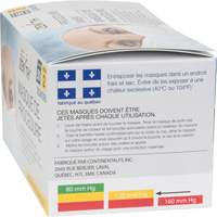 Masques d'intervention jetables, ASTM F2100 Niveau 2, Classe 1 Groupe Generik