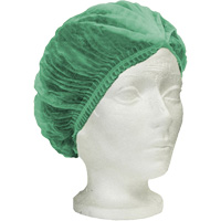Ronco Care Pleated Bouffant Cap, Polypropylene, 21", Green Groupe Generik