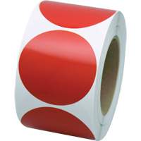 Formes de marquage, Cercle, 3" lo x 3" la, Rouge, Vinyle Groupe Generik