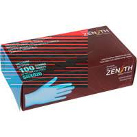 Gants tactiles jetables de calibre m&eacute;dical, Petit, Nitrile/vinyle, 4,5 mils, Sans poudre, Bleu, Classe 2 Groupe Generik