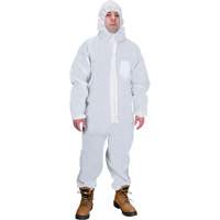 Hooded Coveralls, Medium, White, SMS Groupe Generik