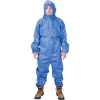 Hooded Coveralls, Medium, Blue, SMS Groupe Generik