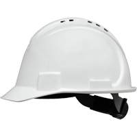 Casque de s&eacute;curit&eacute; &agrave; bordure courte North, R&eacute;pond aux normes CSA type 1, Suspension Rochet, Ventil&eacute; Groupe Generik