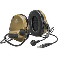 Casque VI NIB avec fils de sortie unique Peltor ComTac, Style Cordon cervical, 22 dB Groupe Generik