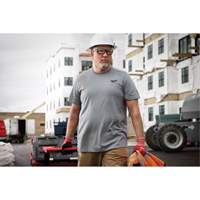 T-shirt de travail hybride, Hommes, Petit, Gris Groupe Generik