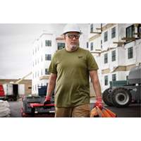 T-shirt de travail hybride, Hommes, Petit, Vert Groupe Generik