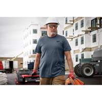 T-shirt de travail hybride, Hommes, Petit, Bleu Groupe Generik