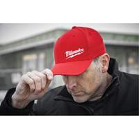 Casquette ajust&eacute;e Flexfit, Rouge, Poly-coton Groupe Generik