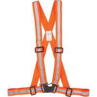 Harnais pour la circulation, Orange haute visibilit&eacute;, Couleur r&eacute;fl&eacute;chissante Argent, Moyen Groupe Generik