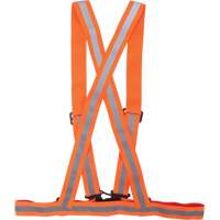 Harnais pour la circulation, Orange haute visibilit&eacute;, Couleur r&eacute;fl&eacute;chissante Argent, Moyen Groupe Generik