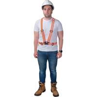 Harnais pour la circulation, Orange haute visibilit&eacute;, Couleur r&eacute;fl&eacute;chissante Argent, Moyen Groupe Generik