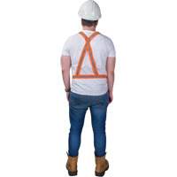 Harnais pour la circulation, Orange haute visibilit&eacute;, Couleur r&eacute;fl&eacute;chissante Argent, Moyen Groupe Generik