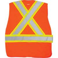 Veste d'arpenteur haute visibilit&eacute; conforme &agrave; la CSA, Orange haute visibilit&eacute;, Moyen, Polyester Groupe Generik