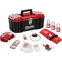 Trousse de cadenassage personnelle standard avec cadenas en thermoplastique Zenex, Ensemble Vanne, 13 composants compris Groupe Generik