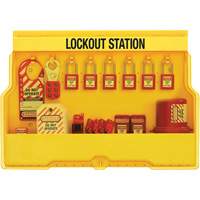 Station de cadenassage dappareils &eacute;lectriques de qualit&eacute; sup&eacute;rieure, Cadenas Thermoplastique, Capacit&eacute; de 16, Cadenas Compris Groupe Generik