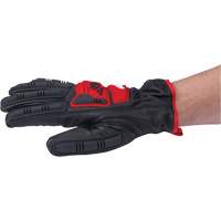 Goatskin Impact Gloves, Medium, Grain Leather Palm Groupe Generik