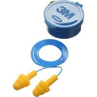 E-A-R Ultrafit Premolded Earplugs, Corded, Pair - Plastic Case, 25 dB NRR, One-Size Groupe Generik