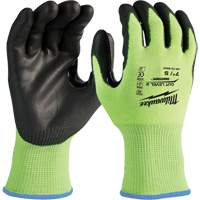 Gants haute visibilit&eacute; r&eacute;sistant aux coupures, Taille Petit, Calibre 15, Rev&ecirc;tement Nitrile/Polyur&eacute;thane, Enveloppe en Poly&eacute;thyl&egrave;ne, ANSI/ISEA 105 niveau 2 Groupe Generik