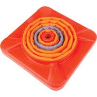 C&ocirc;ne de signalisation repliable, 18" h, Orange Groupe Generik