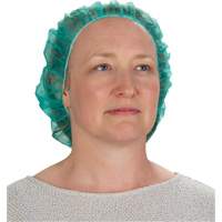 Bouffant Caps, Polypropylene, 21", Green Groupe Generik