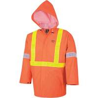R85 Element FR FR 3-Piece Safety Rain Suit, Small, High Visibility Orange Groupe Generik