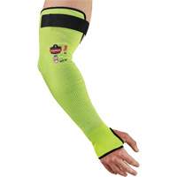ProFlex 7941-PR Cut-Resistant Protective Arm Sleeve, TenaLux, 18", ASTM ANSI Level A4/EN 388 Level D, High Visibility Lime Groupe Generik