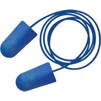 Bouchons d'oreilles biosourc&eacute;s d&eacute;tectables par le m&eacute;tal Food Pro Bullet BioSoft, Avec cordon, Taille unique, Vrac - Boîte, NRR dB 32 Groupe Generik