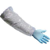 Sleeves, 16" long, Polyethylene, White Groupe Generik