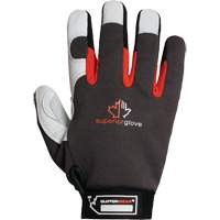 Clutch Gear&reg; Thinsulate Mechanic's Gloves, Grain Goatskin/Split Leather Palm, Size Small/7 Groupe Generik