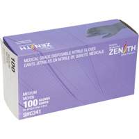 Medical Grade Disposable Gloves, Medium, Nitrile, 6-mil, Powder-Free, Black, Class 2 Groupe Generik