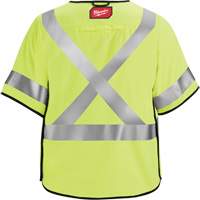 Gilet de s&eacute;curit&eacute; &agrave; maille d&eacute;tachable, Noir/Jaune lime haute visibilit&eacute;, Moyen/Petit Groupe Generik