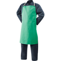 Weldlite Fire-Resistant Cotton Apron, Bib, 36" L, Green Groupe Generik