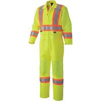 5999A Traffic Safety Coveralls, X-Small, High Visibility Lime-Yellow Groupe Generik