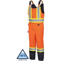 5040BB Salopettes matelass&eacute;es imperm&eacute;ables, Polyester, T-petit, Noir/Orange haute visibilit&eacute; Groupe Generik