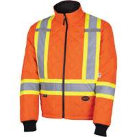 5015A Quilted Freezer Jacket, Polyester, High Visibility Orange, X-Small Groupe Generik