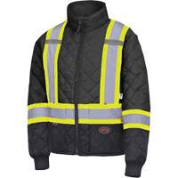 5017 Quilted Freezer Jacket, Polyester, Black, X-Small Groupe Generik