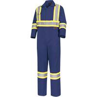 5516T Safety Coveralls, 44 (Tall), Navy Blue Groupe Generik