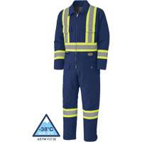 5539A Quilted Duck Coveralls, Small, Navy Blue Groupe Generik