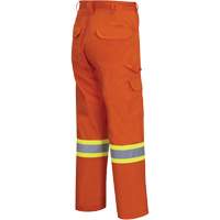4462 Bright Safety Cargo Pants with Startech&reg; Tape, Cotton, 32, High Visibility Orange Groupe Generik