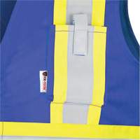 7730 FR-Tech&reg; Flame-Resistant Arc Safety Vest, Small, Royal Blue, 10 cal/cm² Groupe Generik