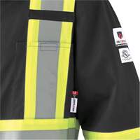 7702BKT Combinaison FR-Tech contre les arcs, Taille 40 (grand taille), Noir, 10 cal/cm² Groupe Generik